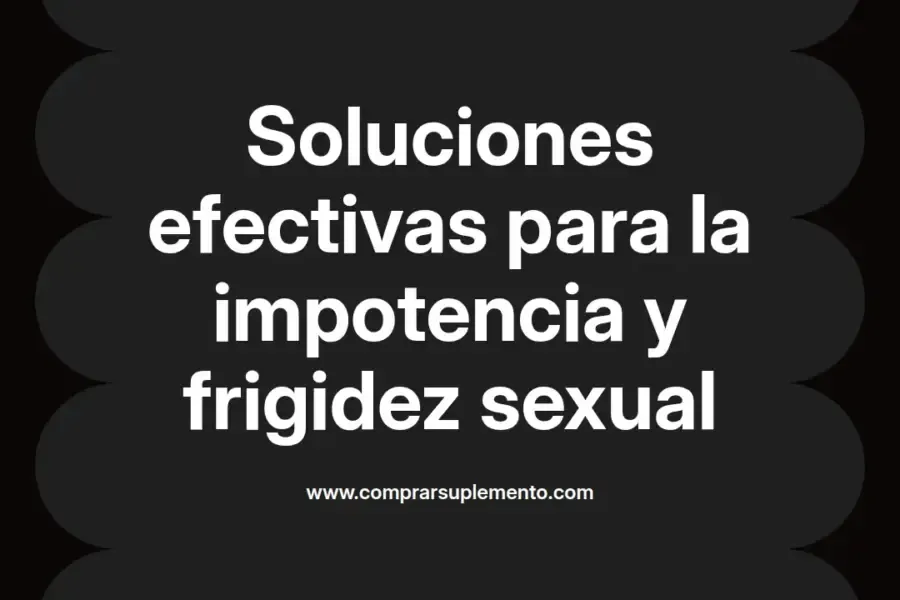 imagen destacada del post con un texto en el centro que dice Soluciones efectivas para la impotencia y frigidez sexual y abajo del texto aparece el nombre del autor Omar Obando