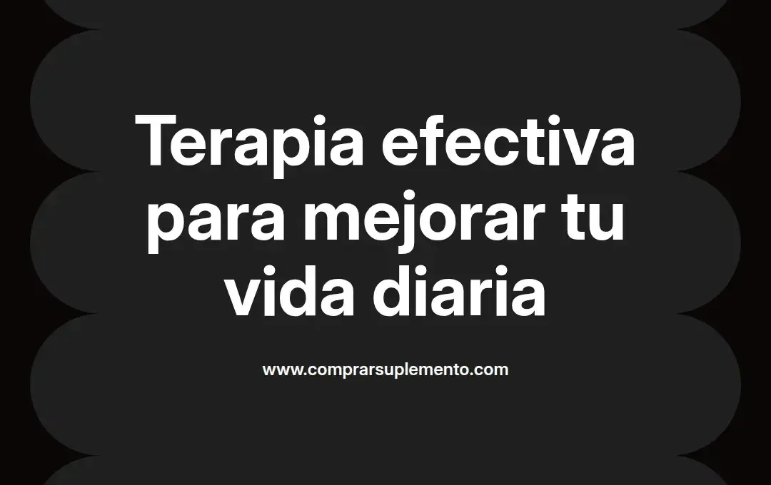 imagen destacada del post con un texto en el centro que dice Terapia efectiva para mejorar tu vida diaria y abajo del texto aparece el nombre del autor Omar Obando