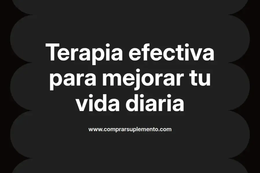 imagen destacada del post con un texto en el centro que dice Terapia efectiva para mejorar tu vida diaria y abajo del texto aparece el nombre del autor Omar Obando