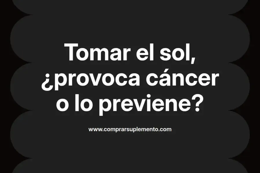 imagen destacada del post con un texto en el centro que dice Tomar el sol, ¿provoca cáncer o lo previene? y abajo del texto aparece el nombre del autor Omar Obando