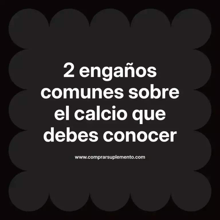 imagen destacada del post con un texto en el centro que dice 2 engaños comunes sobre el calcio que debes conocer y abajo del texto aparece el nombre del autor Omar Obando