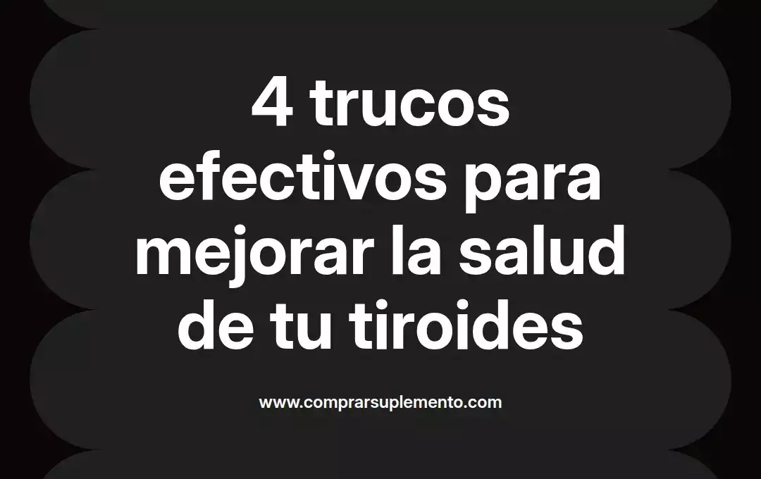 imagen destacada del post con un texto en el centro que dice 4 trucos efectivos para mejorar la salud de tu tiroides y abajo del texto aparece el nombre del autor Omar Obando