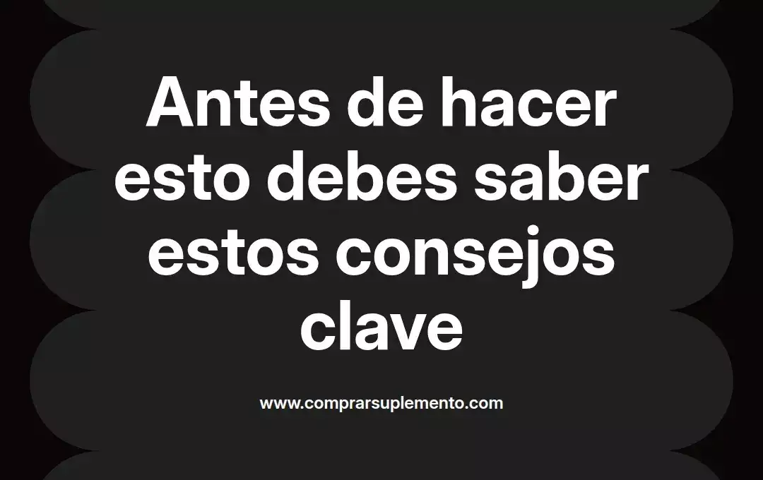 imagen destacada del post con un texto en el centro que dice Antes de hacer esto debes saber estos consejos clave y abajo del texto aparece el nombre del autor Omar Obando