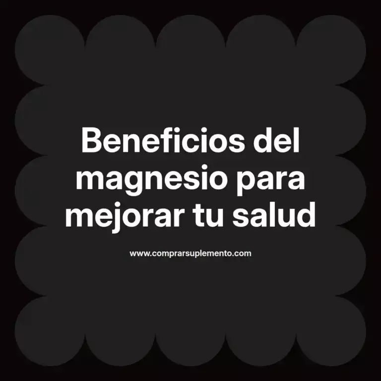 imagen destacada del post con un texto en el centro que dice Beneficios del magnesio para mejorar tu salud y abajo del texto aparece el nombre del autor Omar Obando
