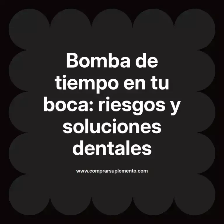 imagen destacada del post con un texto en el centro que dice Bomba de tiempo en tu boca: riesgos y soluciones dentales y abajo del texto aparece el nombre del autor Omar Obando