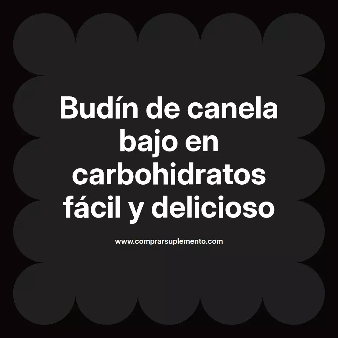Budín de canela bajo en carbohidratos fácil y delicioso