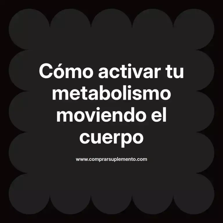 imagen destacada del post con un texto en el centro que dice Cómo activar tu metabolismo moviendo el cuerpo y abajo del texto aparece el nombre del autor Omar Obando
