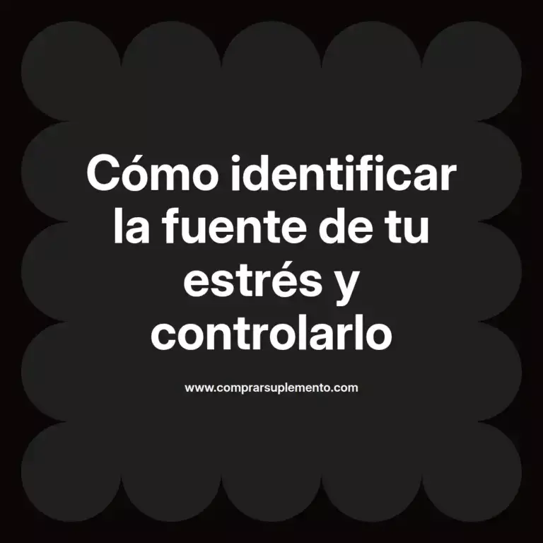 imagen destacada del post con un texto en el centro que dice Cómo identificar la fuente de tu estrés y controlarlo y abajo del texto aparece el nombre del autor Omar Obando