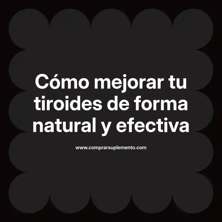 imagen destacada del post con un texto en el centro que dice Cómo mejorar tu tiroides de forma natural y efectiva y abajo del texto aparece el nombre del autor Omar Obando