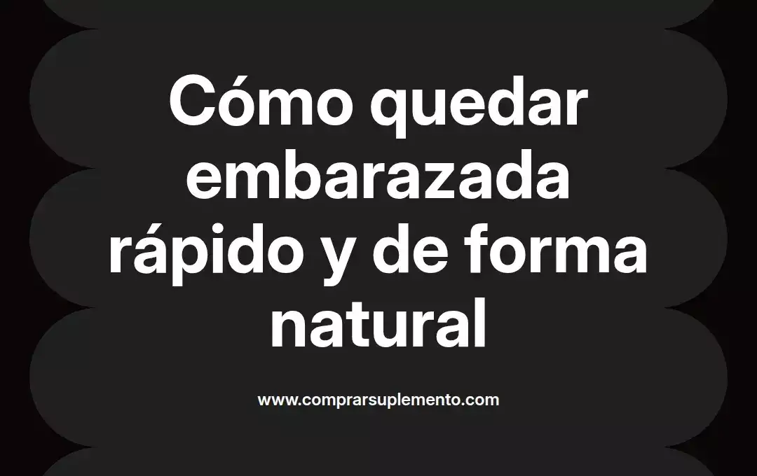 imagen destacada del post con un texto en el centro que dice Cómo quedar embarazada rápido y de forma natural y abajo del texto aparece el nombre del autor Omar Obando