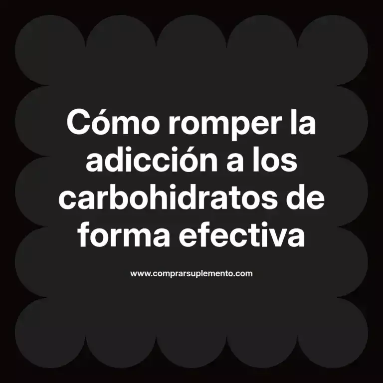 imagen destacada del post con un texto en el centro que dice Cómo romper la adicción a los carbohidratos de forma efectiva y abajo del texto aparece el nombre del autor Omar Obando