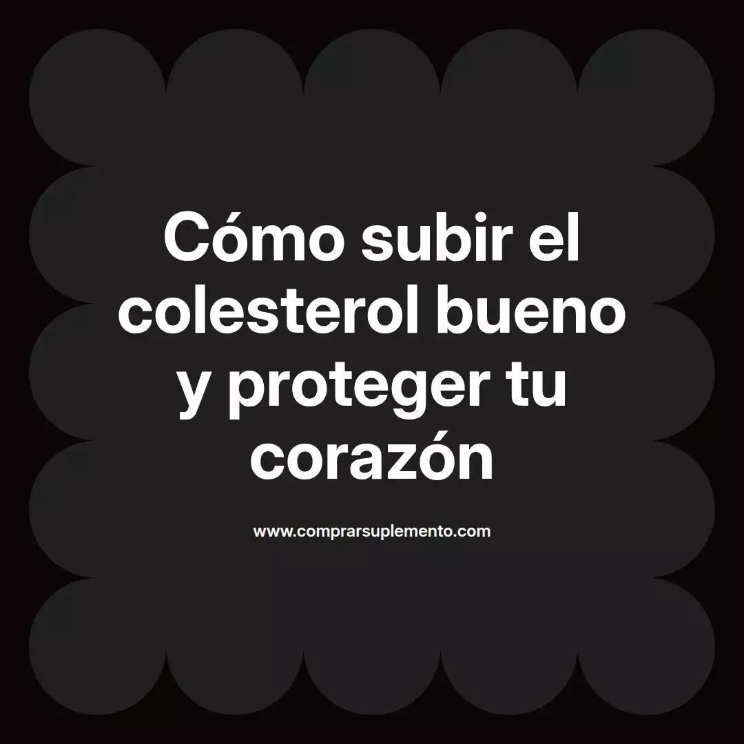 Cómo subir el colesterol bueno y proteger tu corazón