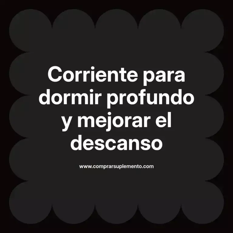 imagen destacada del post con un texto en el centro que dice Corriente para dormir profundo y mejorar el descanso y abajo del texto aparece el nombre del autor Omar Obando