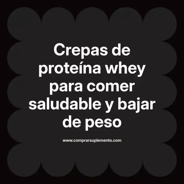 imagen destacada del post con un texto en el centro que dice Crepas de proteína whey para comer saludable y bajar de peso y abajo del texto aparece el nombre del autor Omar Obando
