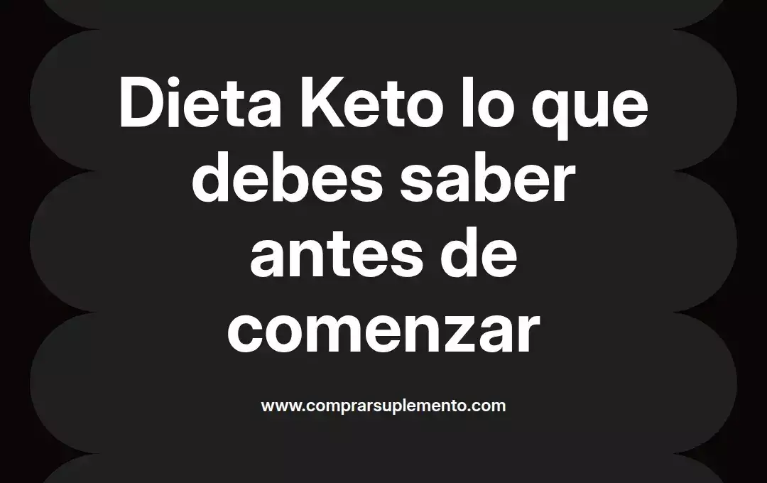 imagen destacada del post con un texto en el centro que dice Dieta Keto lo que debes saber antes de comenzar y abajo del texto aparece el nombre del autor Omar Obando