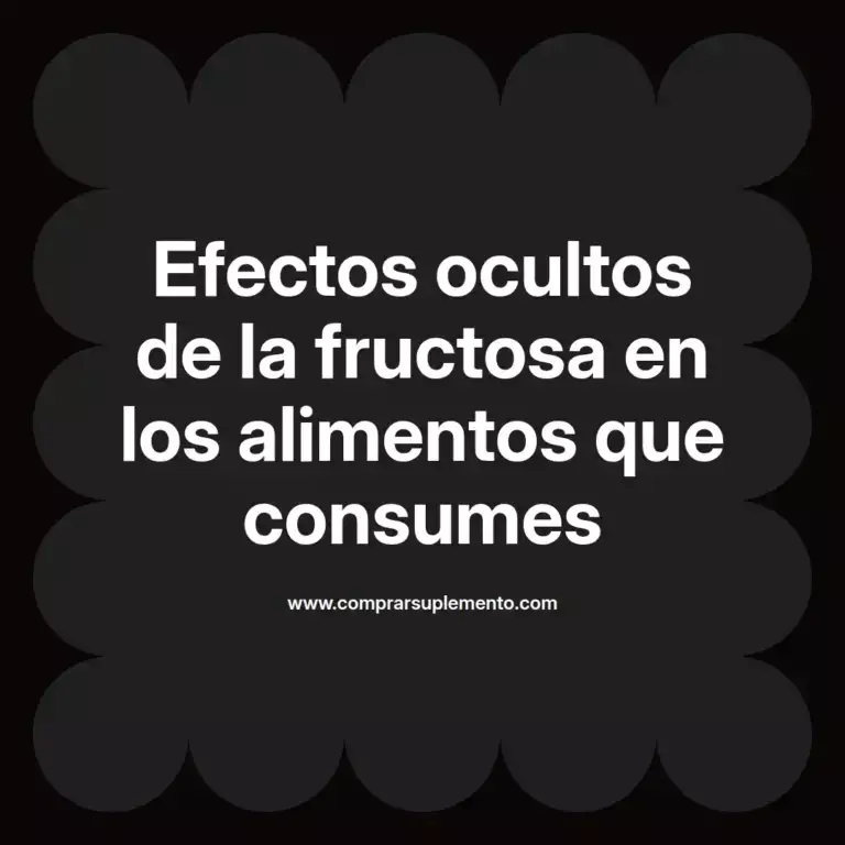 imagen destacada del post con un texto en el centro que dice Efectos ocultos de la fructosa en los alimentos que consumes y abajo del texto aparece el nombre del autor Omar Obando