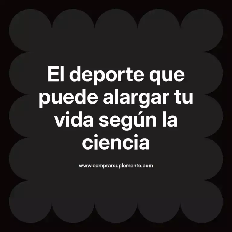 imagen destacada del post con un texto en el centro que dice El deporte que puede alargar tu vida según la ciencia y abajo del texto aparece el nombre del autor Omar Obando