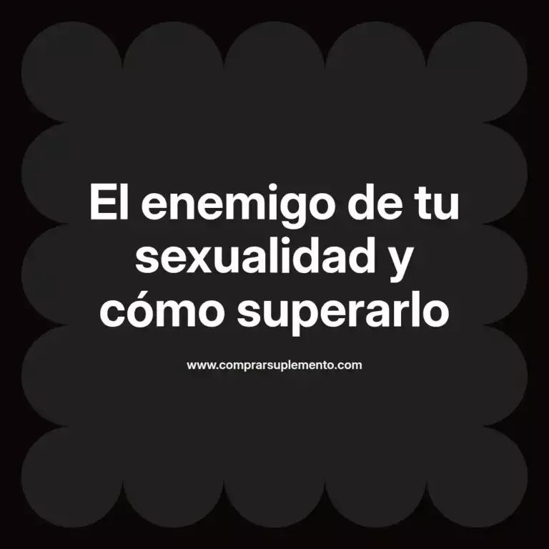 imagen destacada del post con un texto en el centro que dice El enemigo de tu sexualidad y cómo superarlo y abajo del texto aparece el nombre del autor Omar Obando