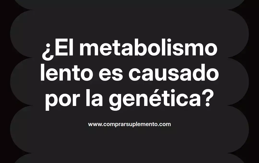imagen destacada del post con un texto en el centro que dice ¿El metabolismo lento es causado por la genética? y abajo del texto aparece el nombre del autor Omar Obando