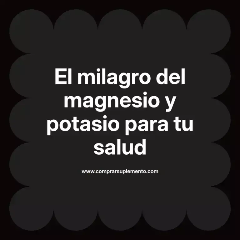 imagen destacada del post con un texto en el centro que dice El milagro del magnesio y potasio para tu salud y abajo del texto aparece el nombre del autor Omar Obando
