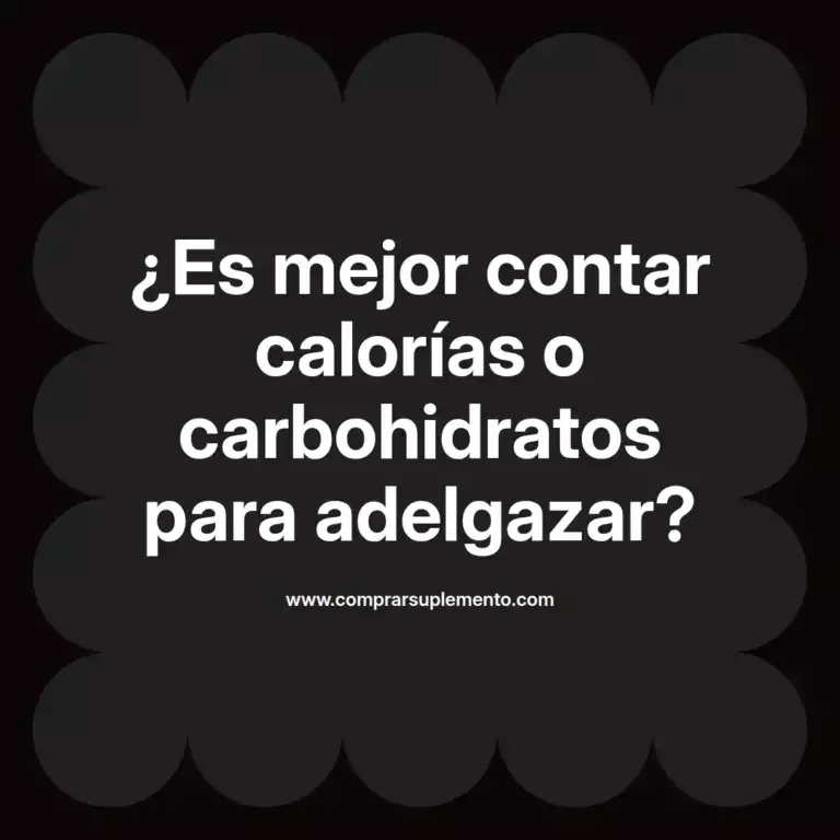imagen destacada del post con un texto en el centro que dice ¿Es mejor contar calorías o carbohidratos para adelgazar? y abajo del texto aparece el nombre del autor Omar Obando