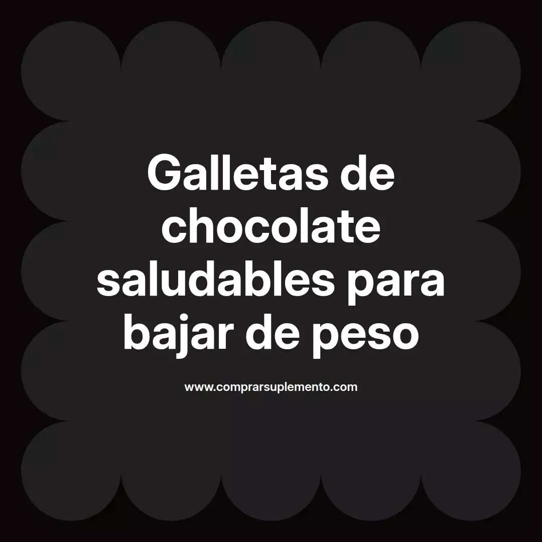 Galletas de chocolate saludables para bajar de peso