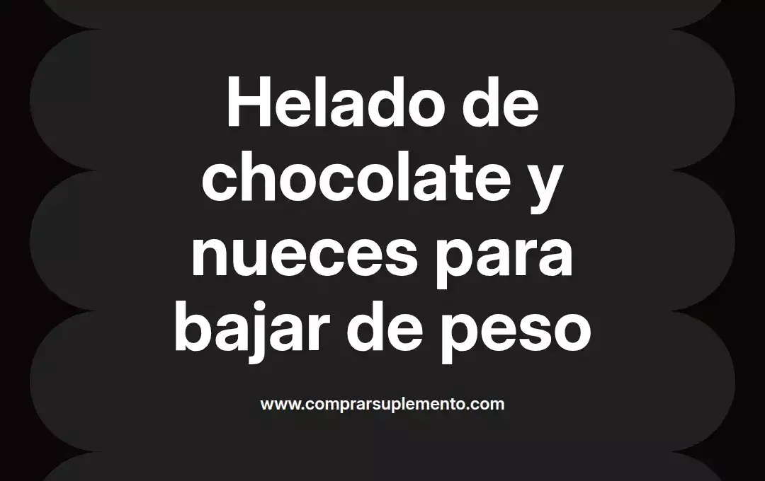 imagen destacada del post con un texto en el centro que dice Helado de chocolate y nueces para bajar de peso y abajo del texto aparece el nombre del autor Omar Obando