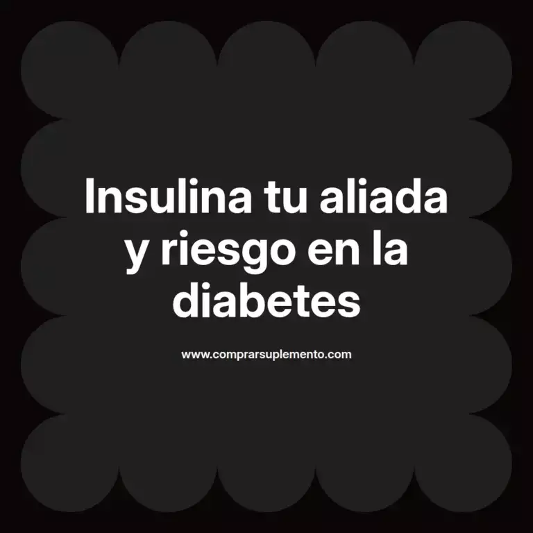 imagen destacada del post con un texto en el centro que dice Insulina tu aliada y riesgo en la diabetes y abajo del texto aparece el nombre del autor Omar Obando