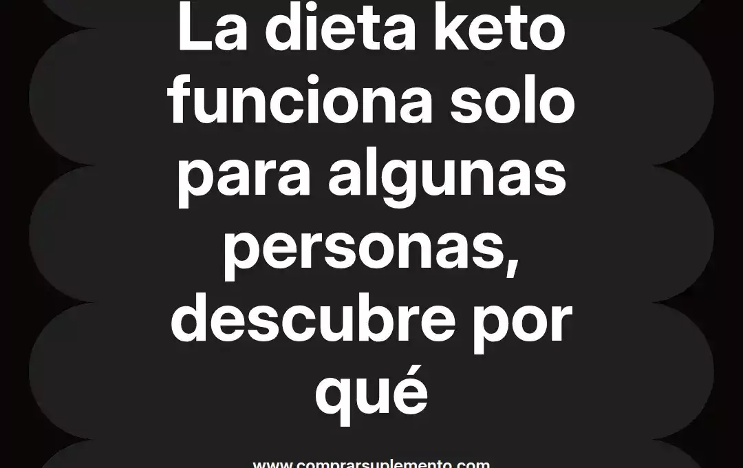 imagen destacada del post con un texto en el centro que dice La dieta keto funciona solo para algunas personas, descubre por qué y abajo del texto aparece el nombre del autor Omar Obando