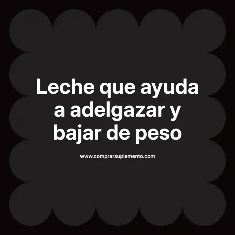 imagen destacada del post con un texto en el centro que dice Leche que ayuda a adelgazar y bajar de peso y abajo del texto aparece el nombre del autor Omar Obando
