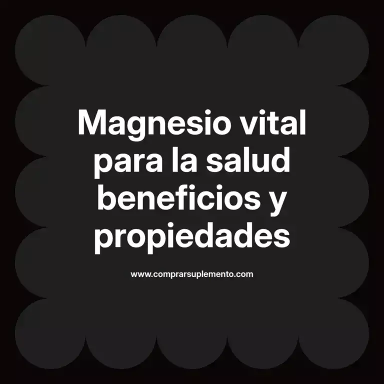 imagen destacada del post con un texto en el centro que dice Magnesio vital para la salud beneficios y propiedades y abajo del texto aparece el nombre del autor Omar Obando