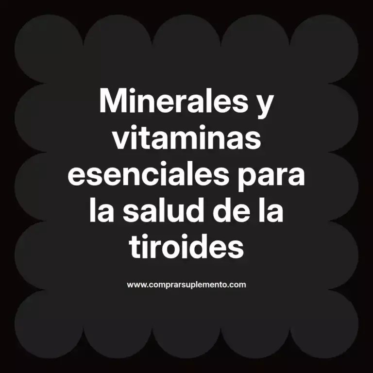 imagen destacada del post con un texto en el centro que dice Minerales y vitaminas esenciales para la salud de la tiroides y abajo del texto aparece el nombre del autor Omar Obando
