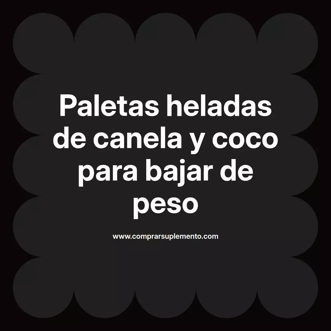 Paletas heladas de canela y coco para bajar de peso