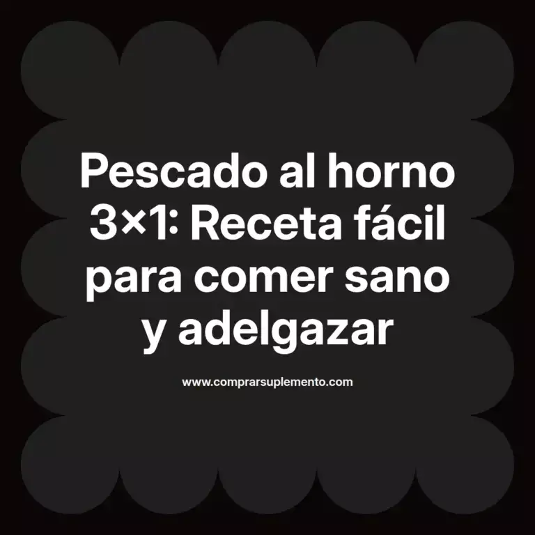 imagen destacada del post con un texto en el centro que dice Pescado al horno 3x1: Receta fácil para comer sano y adelgazar y abajo del texto aparece el nombre del autor Omar Obando