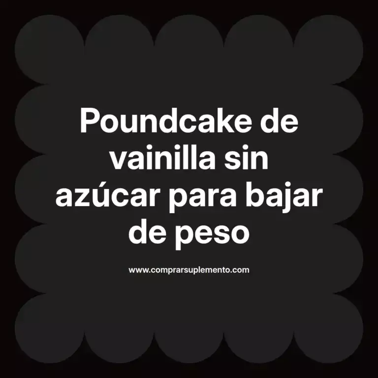 imagen destacada del post con un texto en el centro que dice Poundcake de vainilla sin azúcar para bajar de peso y abajo del texto aparece el nombre del autor Omar Obando