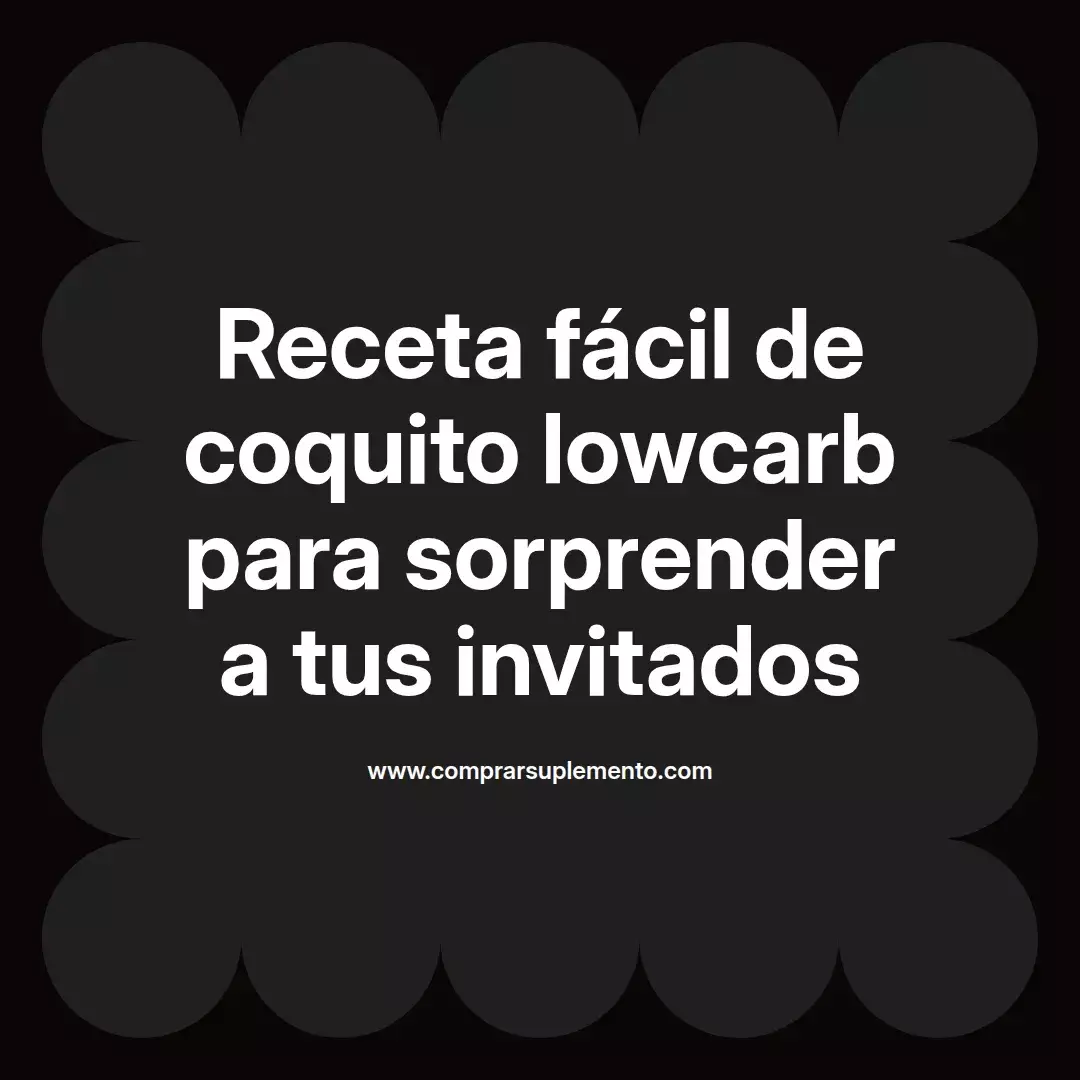 Receta fácil de coquito lowcarb para sorprender a tus invitados