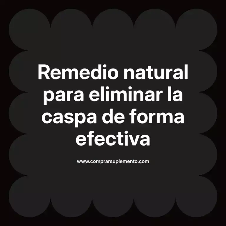 imagen destacada del post con un texto en el centro que dice Remedio natural para eliminar la caspa de forma efectiva y abajo del texto aparece el nombre del autor Omar Obando