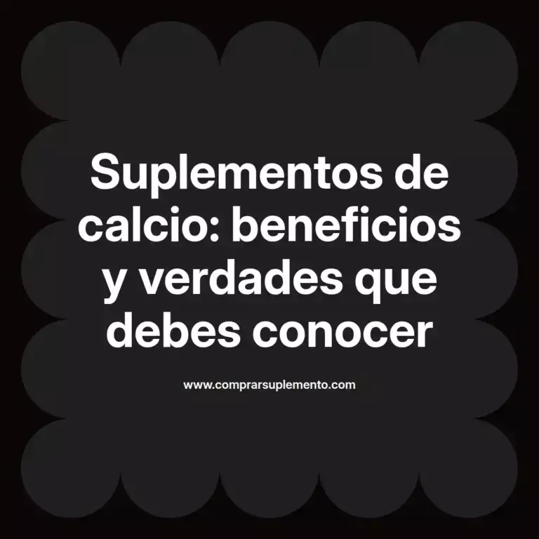 imagen destacada del post con un texto en el centro que dice Suplementos de calcio: beneficios y verdades que debes conocer y abajo del texto aparece el nombre del autor Omar Obando