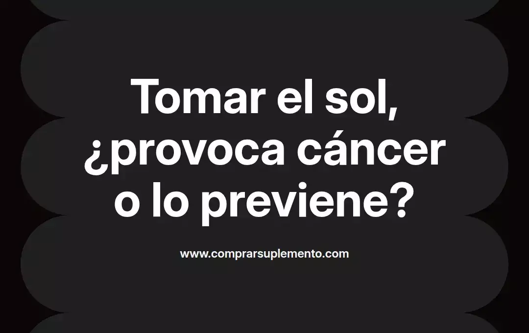 imagen destacada del post con un texto en el centro que dice Tomar el sol, ¿provoca cáncer o lo previene? y abajo del texto aparece el nombre del autor Omar Obando