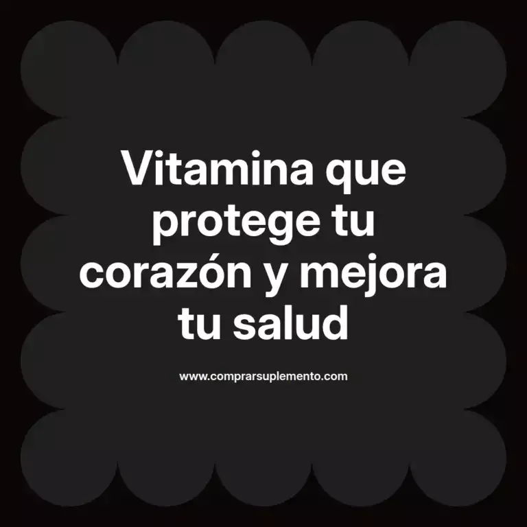 imagen destacada del post con un texto en el centro que dice Vitamina que protege tu corazón y mejora tu salud y abajo del texto aparece el nombre del autor Omar Obando